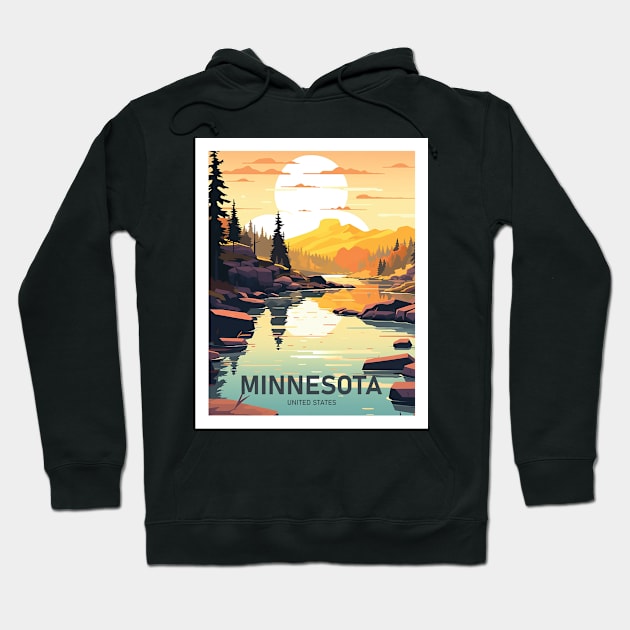 MINNESOTA Hoodie by MarkedArtPrints